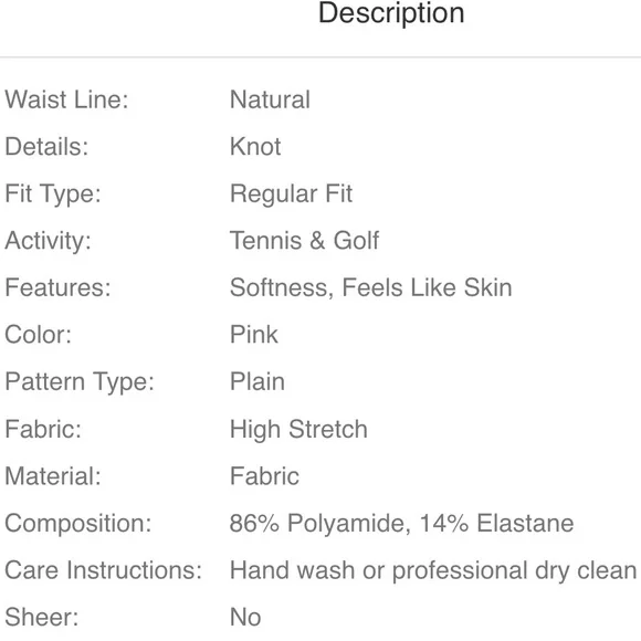 Solid Drawstring Pleated Layered Tennis Sports Shorts size S - Picture 6 of 7